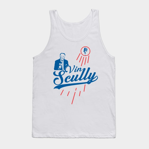 Vin Scully Tank Top by LMW Art